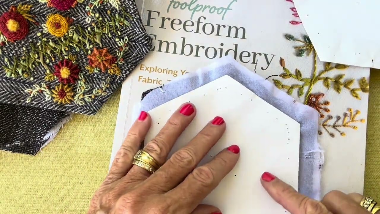 Snippets of my stitching life - so much fun stitching in the garden #embroiderystitches #embroidery