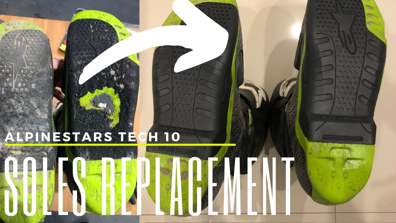 ALIPINESTARS TECH 10 Wymieniamy zużyte podeszwy / TECH 10 Soles Replacement