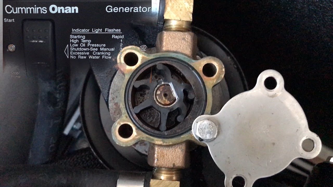 How to Change the Water Pump Impeller on a Cummins Onan Generator By: Ian Van Tuyl