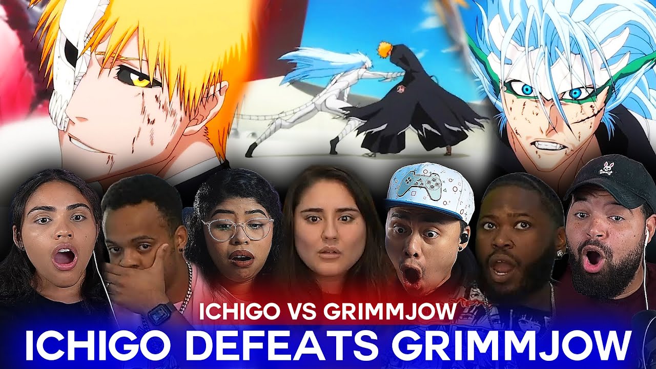Ichigo vs Grimmjow Final Fight | Bleach Ep 166, 167 Reaction Highlights