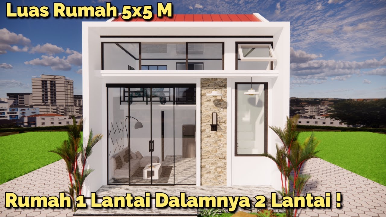 Rumah Mezzanine 5x5 Meter Cantik Dan Menawan Banget !