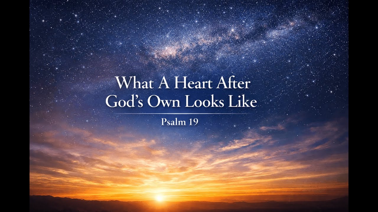 What A Heart After God's Own Looks Like (Psalm 19)