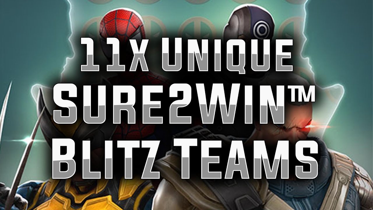 My 11x Sure2Win™ Blitz Teams - MARVEL Strike Force (2.4.0)