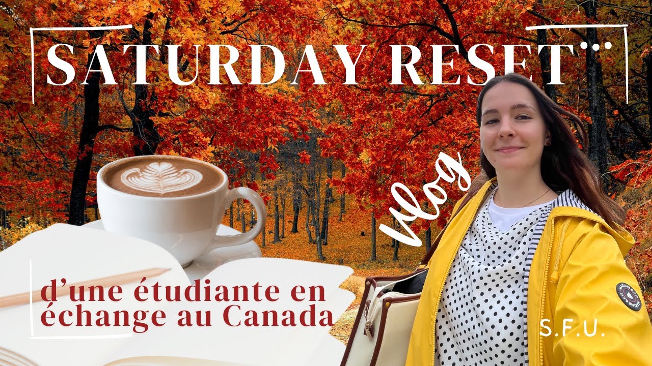 Saturday Vlog ~ Fall Reset : sport, study, balade et bons repas !