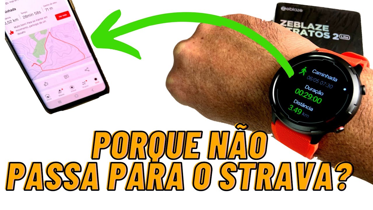 RESOLVIDO! COMO SINCRONIZAR ATIVIDADE ESPORTIVA NO STRAVA COM O SMARTWATCH ZEBLAZE STRATOS 2 LITE.