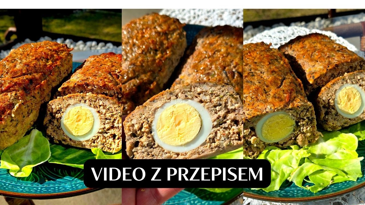 Pieczeń rzymska z jajkiem i pieczarkami. Idealna na Wielkanoc.
