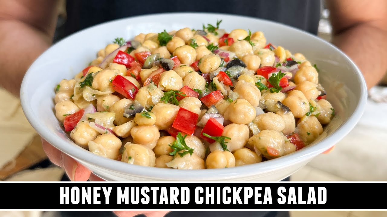 Honey Mustard Chickpea Salad | HEALTHY & Delicious 10 Minute Recipe