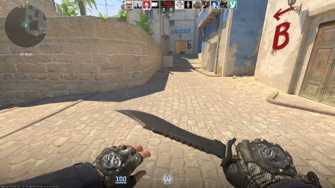 Black Laminate Bowie and Broken Fang Unhinged Knife/Glove Combo