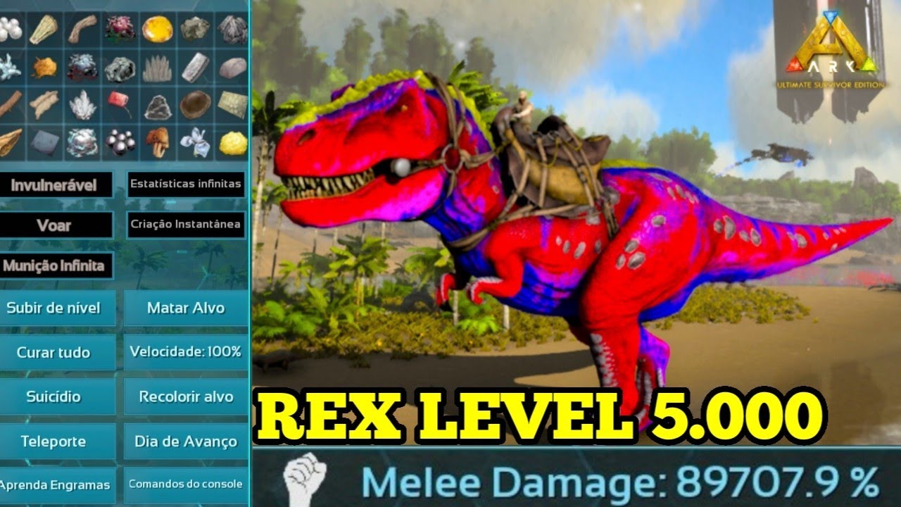 Ark Mobile God Console & Command -Taming Rex Level 5,000 (Ark mobile ultimate edition)
