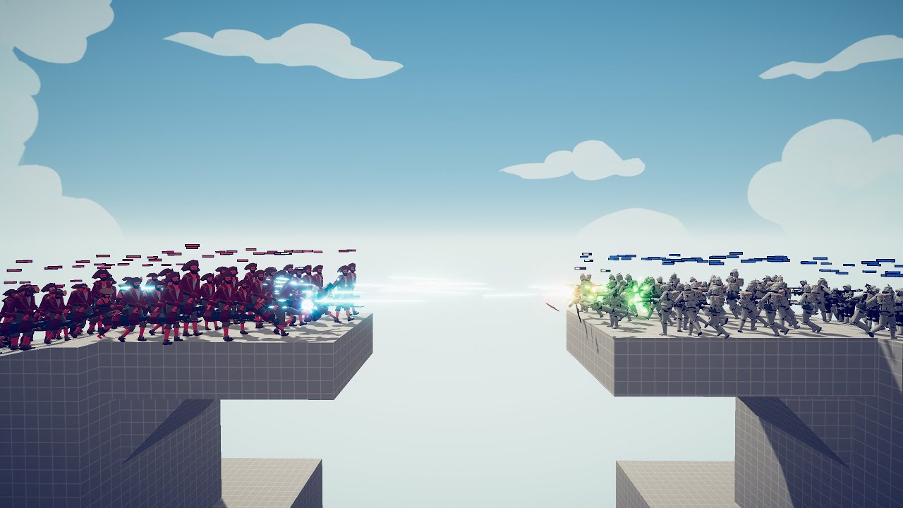 PIRATES VS CLONES | BATTLE ON THE BRIDGE | Totally Accurate Battle Simulator
