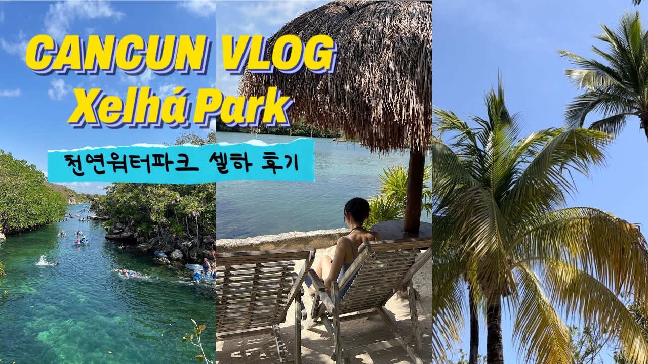 [신혼여행 vlog] 멕시코 칸쿤에서 즐기는 천연워터파크 셀하 | Xelhá Park 🌴