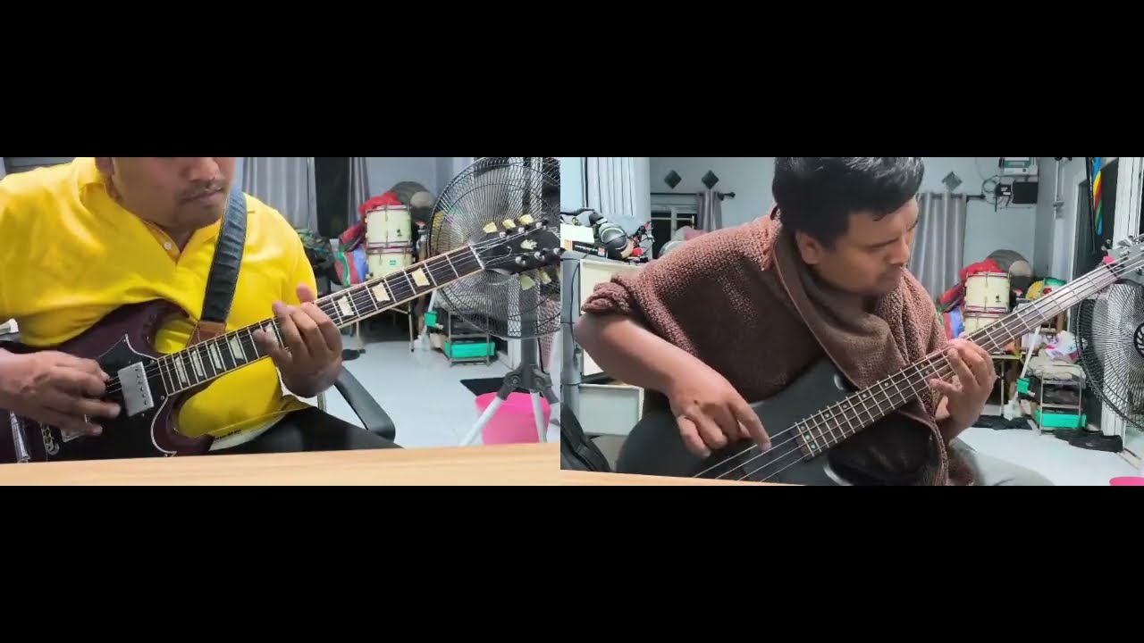 Hysteria : muse  [cover guitar&bass]
