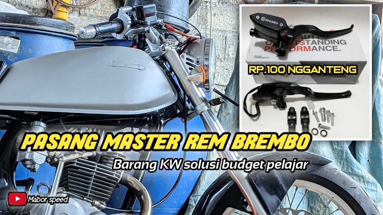 Pasang MASTER REM BREMBO di GL PRO Neotech || By.Mabor Speed