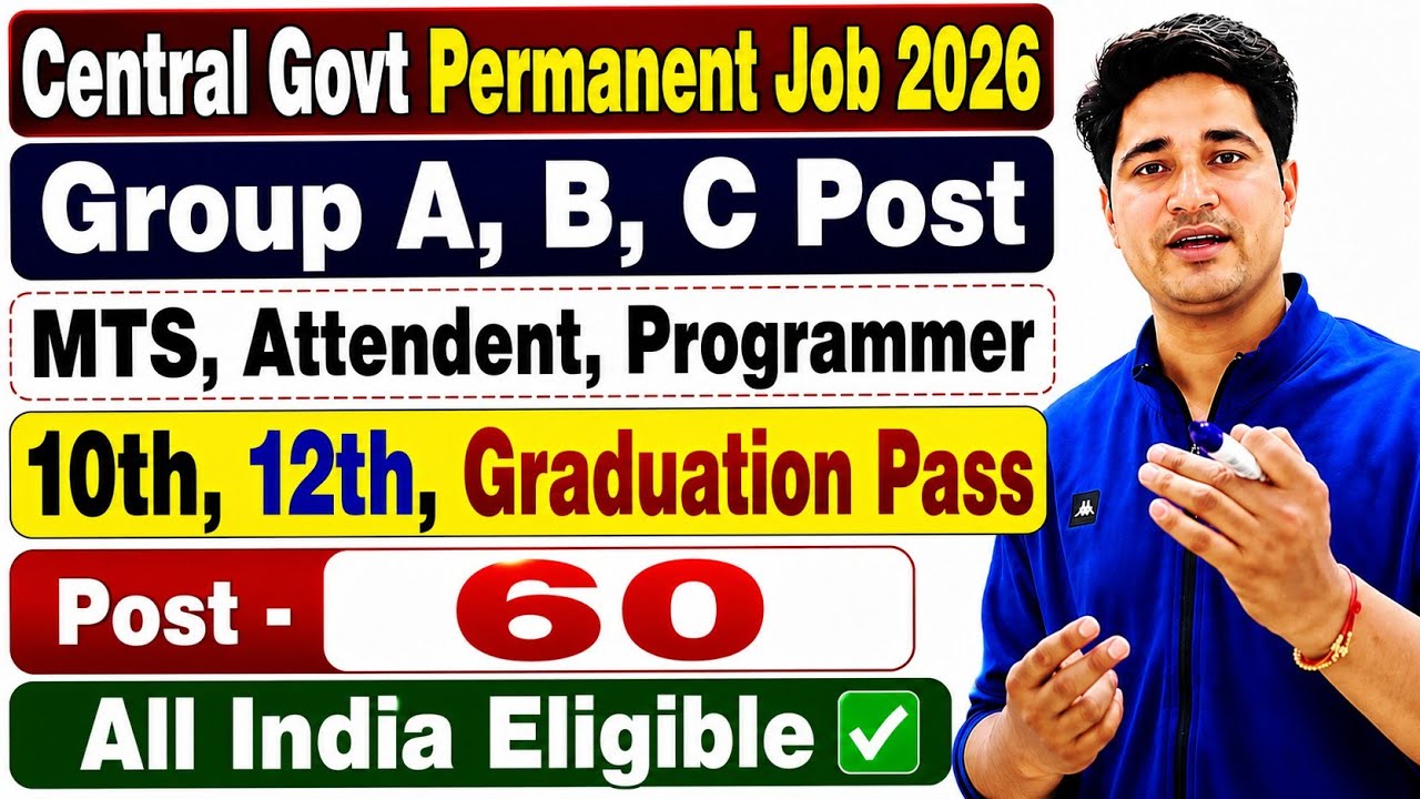 🔥 Group C - 10th Pass 🔥 60 Post 💪 All India Eligible ✅