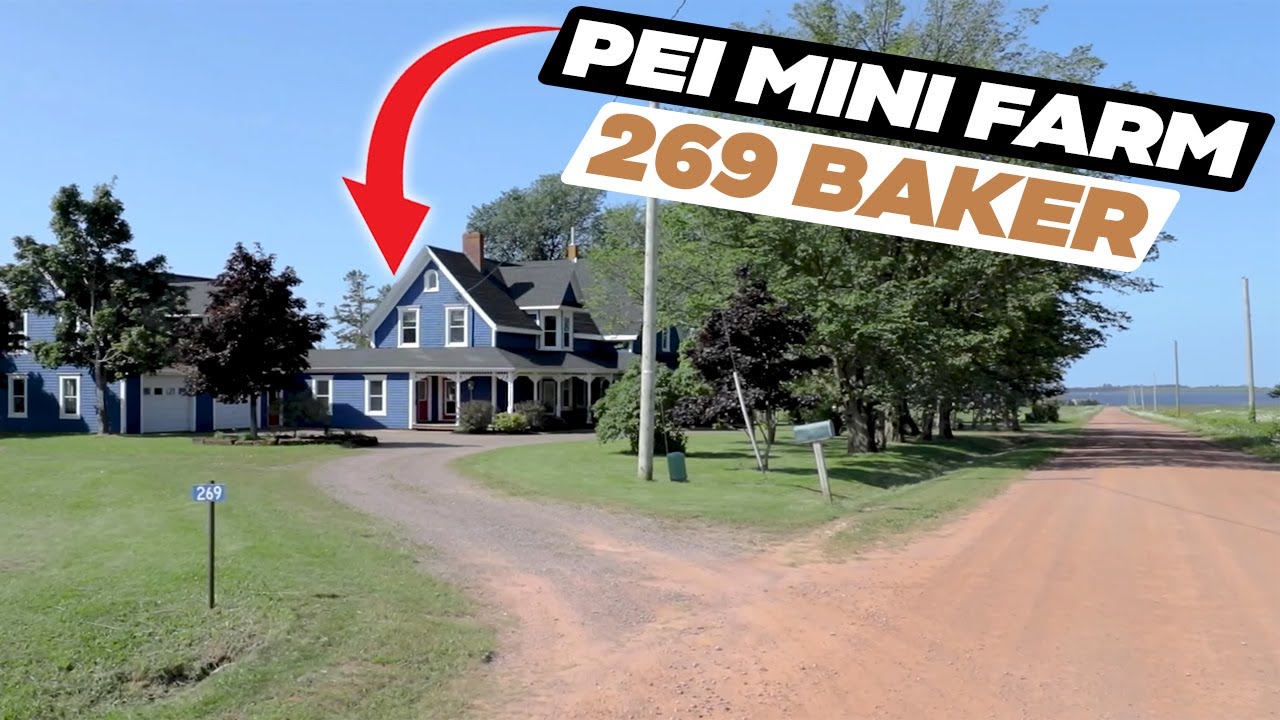 (SOLD) PEI Real Estate Country Home on Acreage Mini farm Waterview beach 269 Baker Shore Road