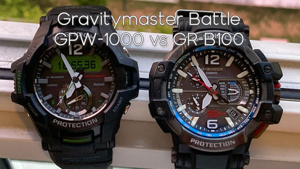 G-Shock Gravitymaster Battle - GPW1000 vs GRB100