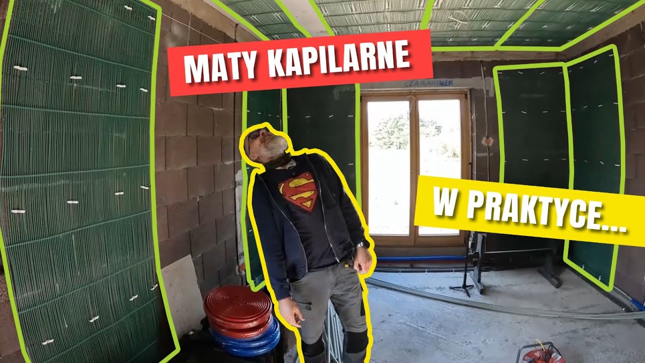 Jak montować maty kapilarne na suficie i ścianach?