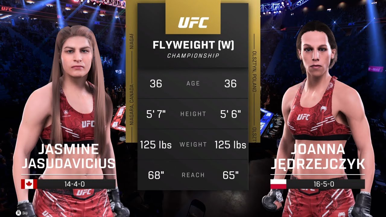 EA Sports UFC 5 Gameplay Jasmine Jasudavicius vs Joanna Jedrzejczyk
