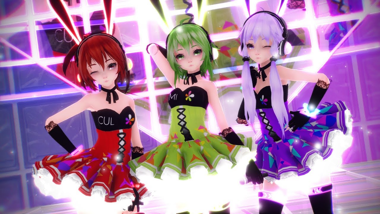 【MMD】Spring Of Life パフューム - Cyber Gumi, CUL, Yukari