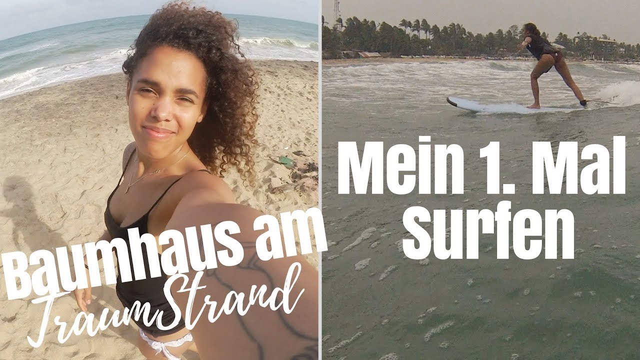 1. MAL SURFEN • Baumhaus am Traumstrand • Weltreise mit Baby • Arugam Bay #VLOG7 GoodMorningFlorence