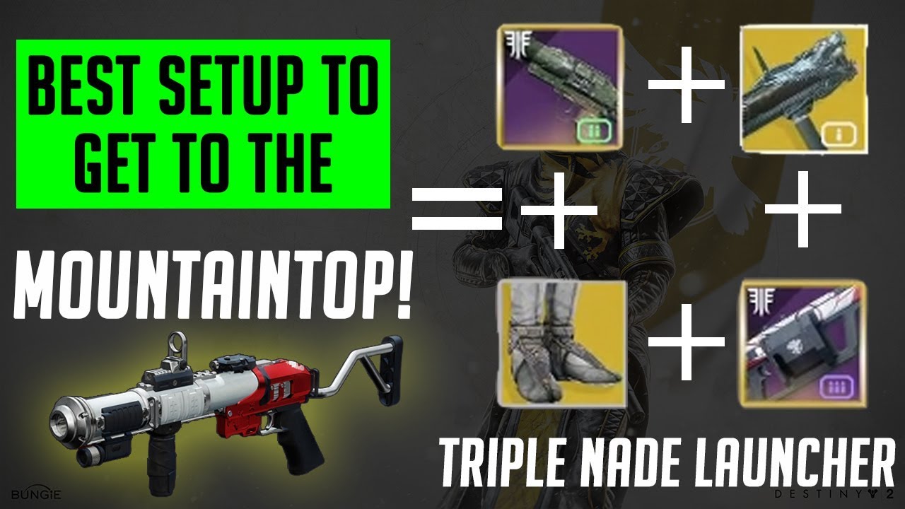 Best setup to get MOUNTAINTOP grenade launcher! Militias Birthright GOD ROLL!