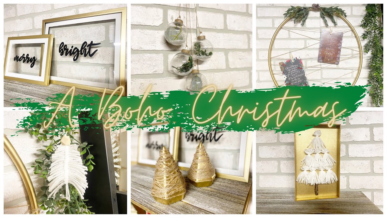 DOLLAR TREE BOHO CHRISTMAS DECOR | BOHO CHRISTMAS DIYS | BOHO CHRISTMAS DECOR | HEIDI SONBOUL