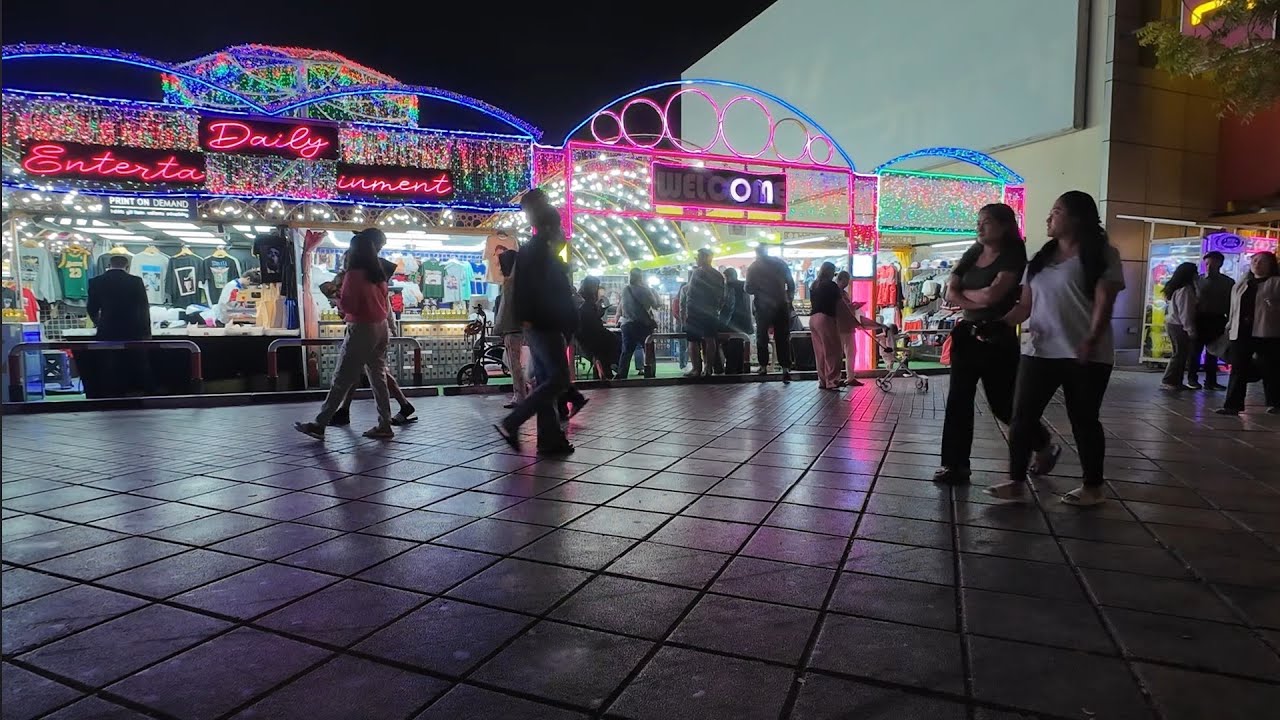 City Sounds Ambience ASMR | Street of Al rigga Dubai night market