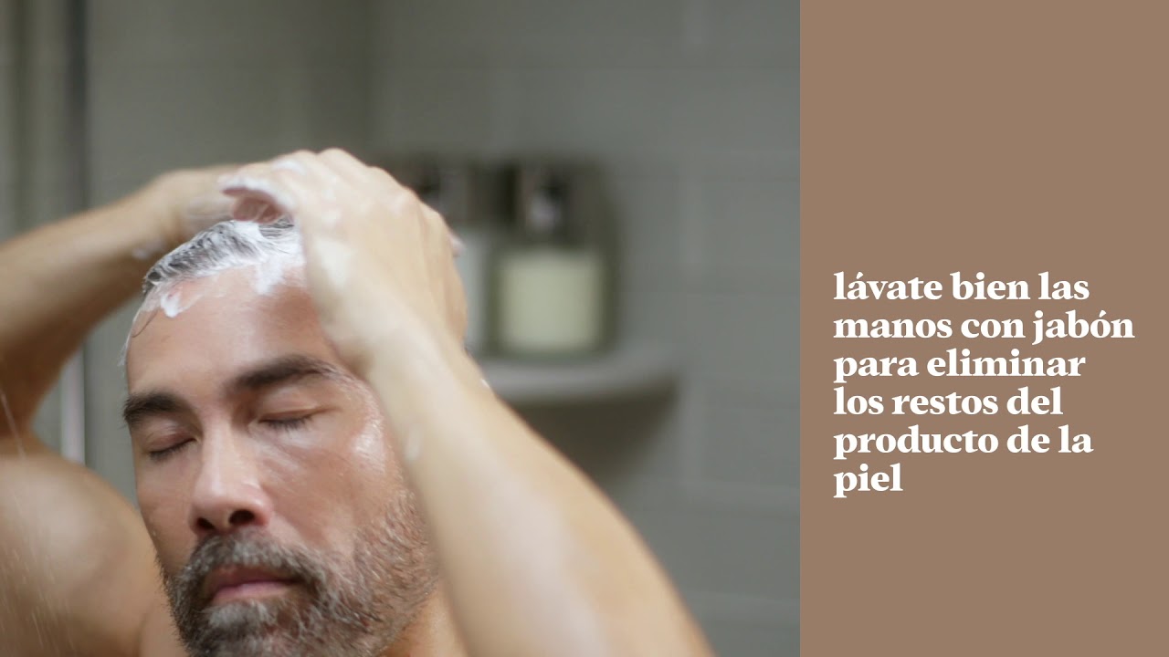 c&oacute;mo se aplica Just For Men Control GX Shampoo