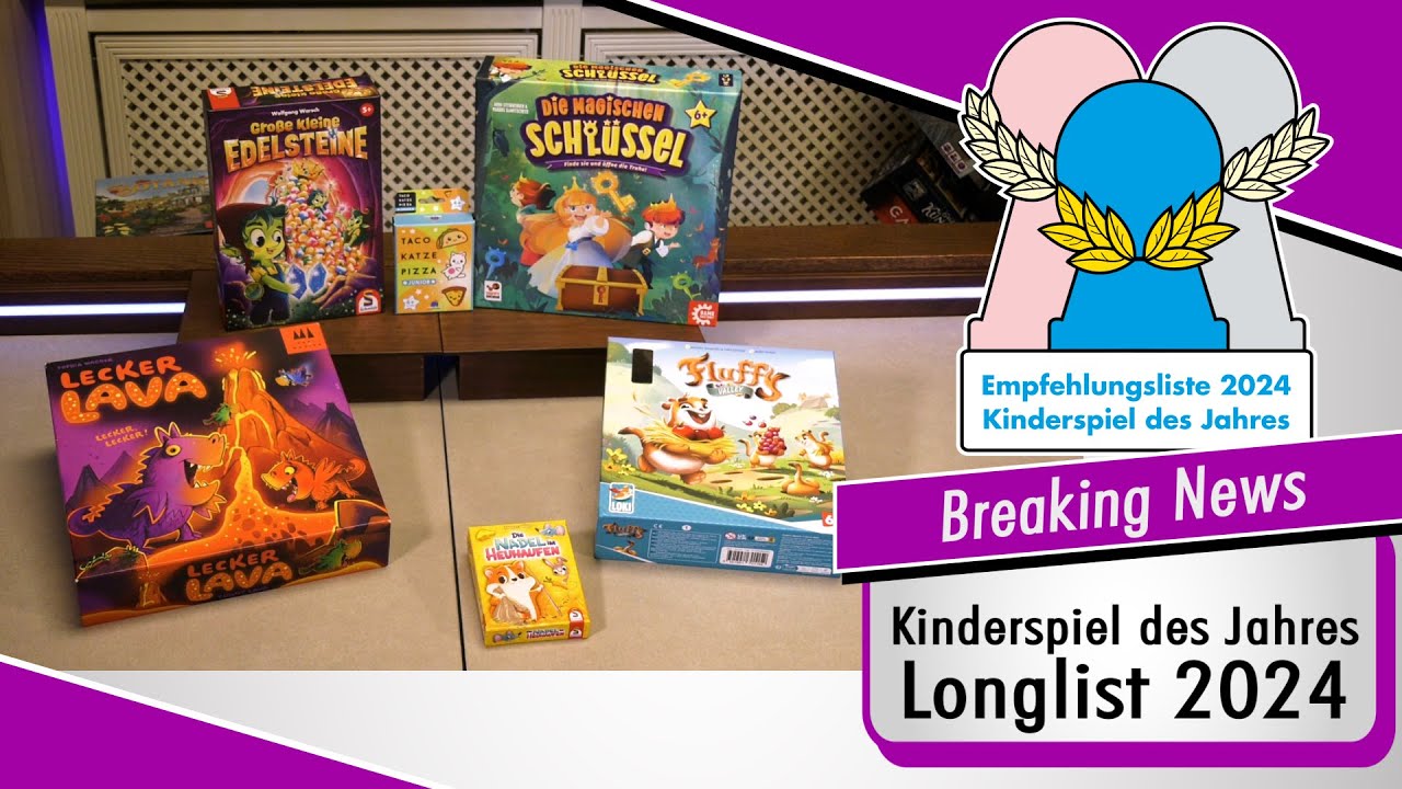 Kinderspiel des Jahres 2024 - Longlist und Nominierte Spiele - Spiel doch mal! &Uuml;berblick