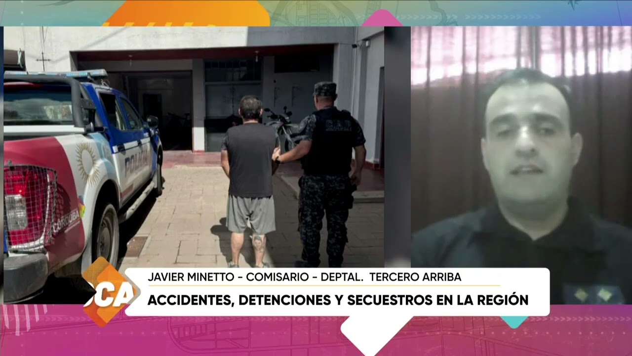 Accidentes, detenciones y secuestros en la región, Javier Minetto