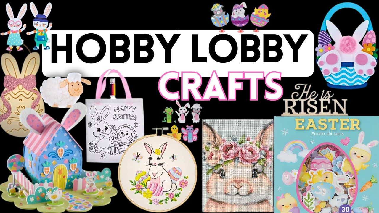 Наборы для рукоделия Hobby Lobby к Пасхе: новые весенние цветочные композиции, посуда и многое др...