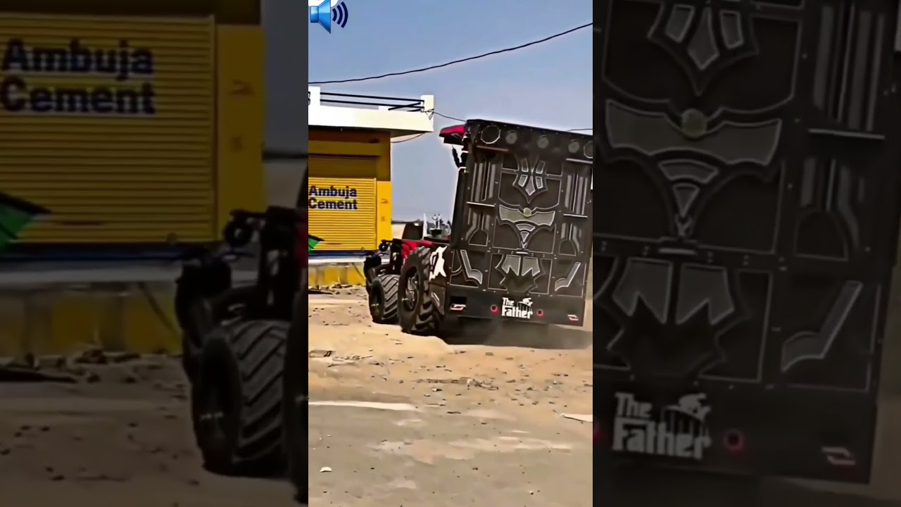 Traktor dj 😲// DJ PUNJABI // Traktor modifi wideo #tractor #trend