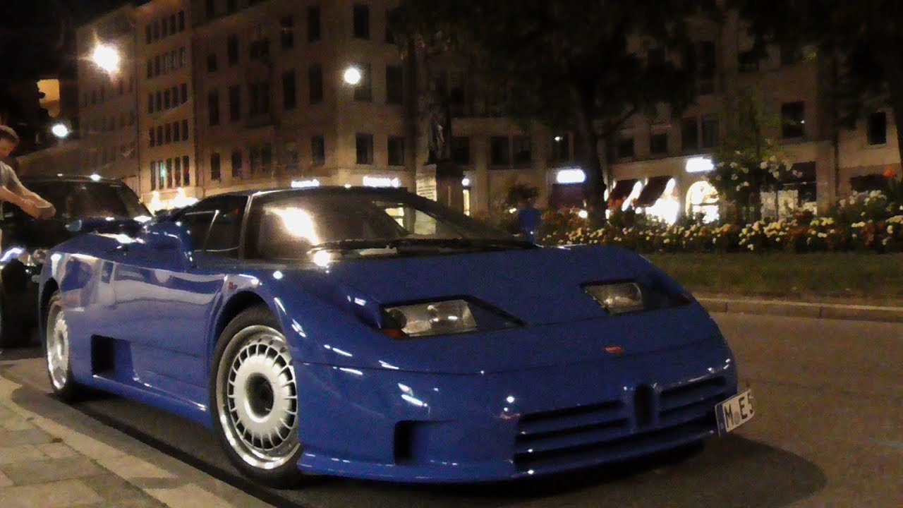 Bugatti EB110 SS (1 of 32) | Start Up + Acceleration + Carporn | Munich
