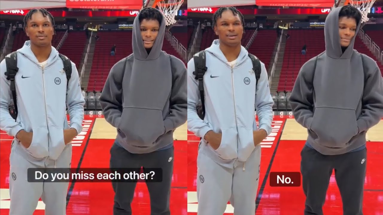Amen & Ausar Thompson HILARIOUS interview “Do you miss each other?” 🤣