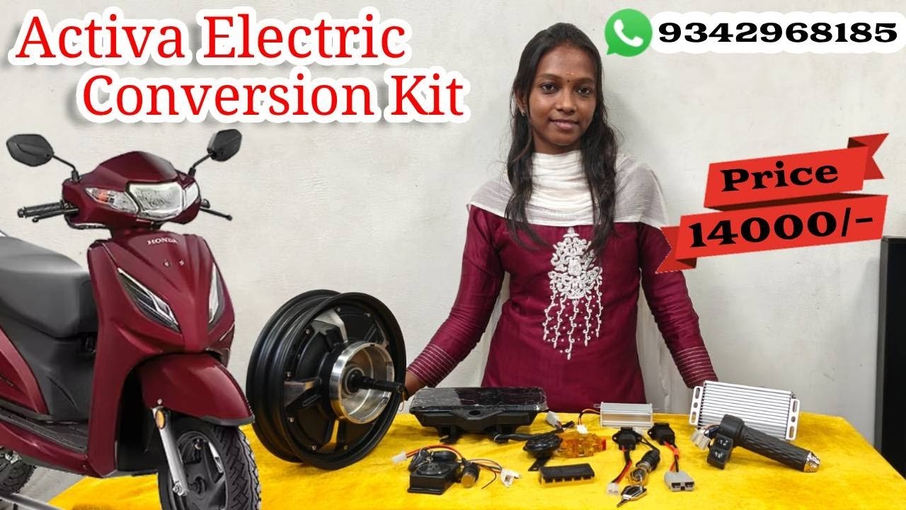 Activa Scooty to Electric Conversion Kit | Electric Bike Conversion Kit #pioneerev 🔋⚡9342968185