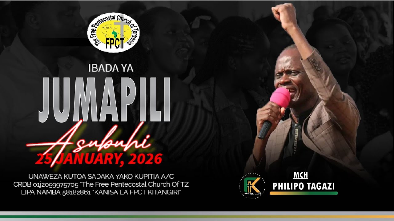 🔴🆕LIVE- IBADA YA JUMAPILI | MCH. PHILIPO TAGAZI I FPCT KITANGIRI LIVE SERVICE.