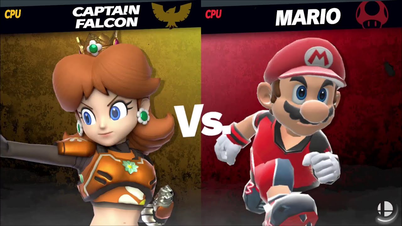 Strikers Daisy (Captain Falcon) vs Strikers Mario [ShadowMario365 SSBU Member Request]
