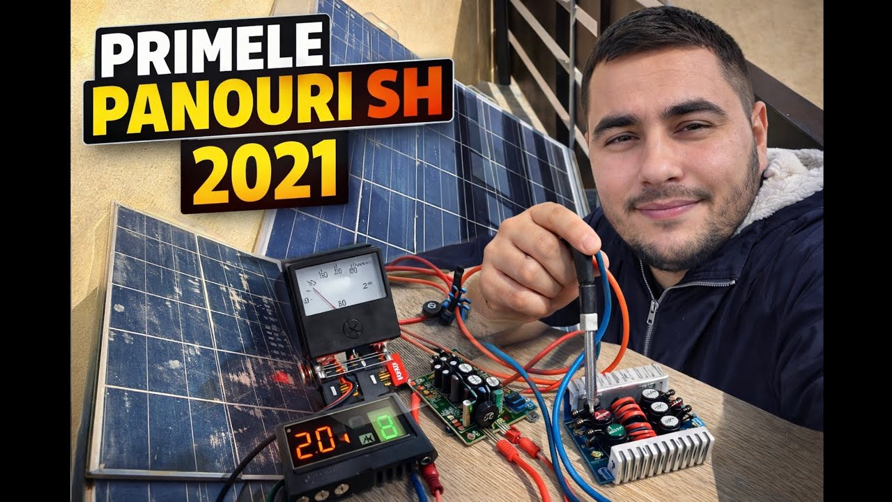 Primele mele panouri fotovoltaice SH (2021) ⚡ si IMPROVIZATIE MPPT