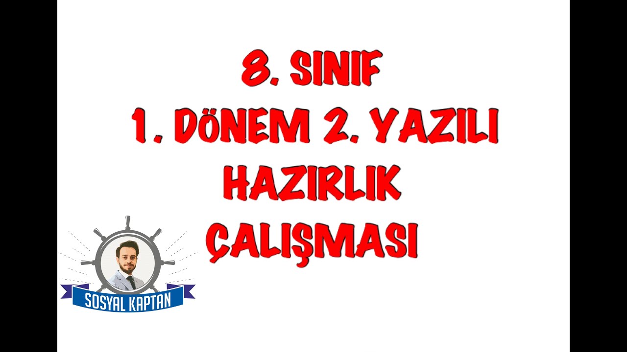 8. Sınıf 1. Dönem 2. Yazılı Hazırlık Çalışması #8sınıf #yazılıhazırlıkçalışması
