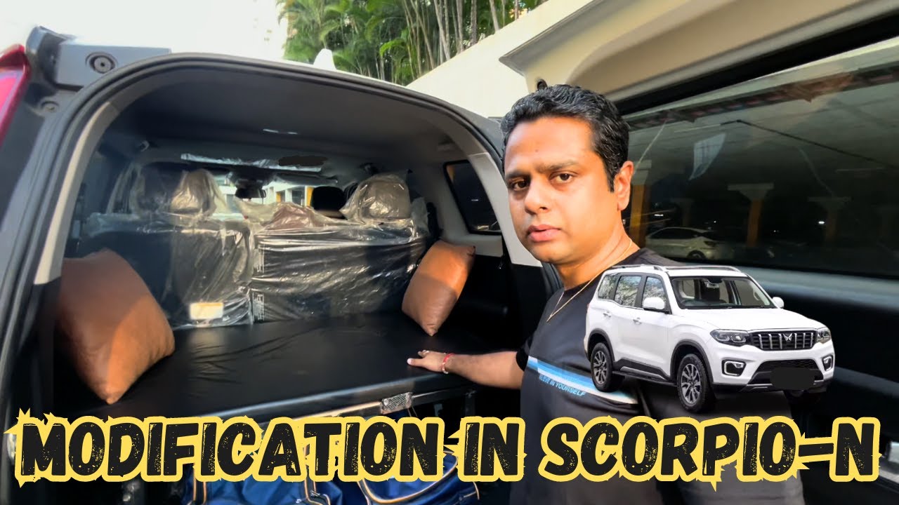 #Modification in Mahindra ScorpioN #longroadtrip #more Luggage #family Trip #Removable modification