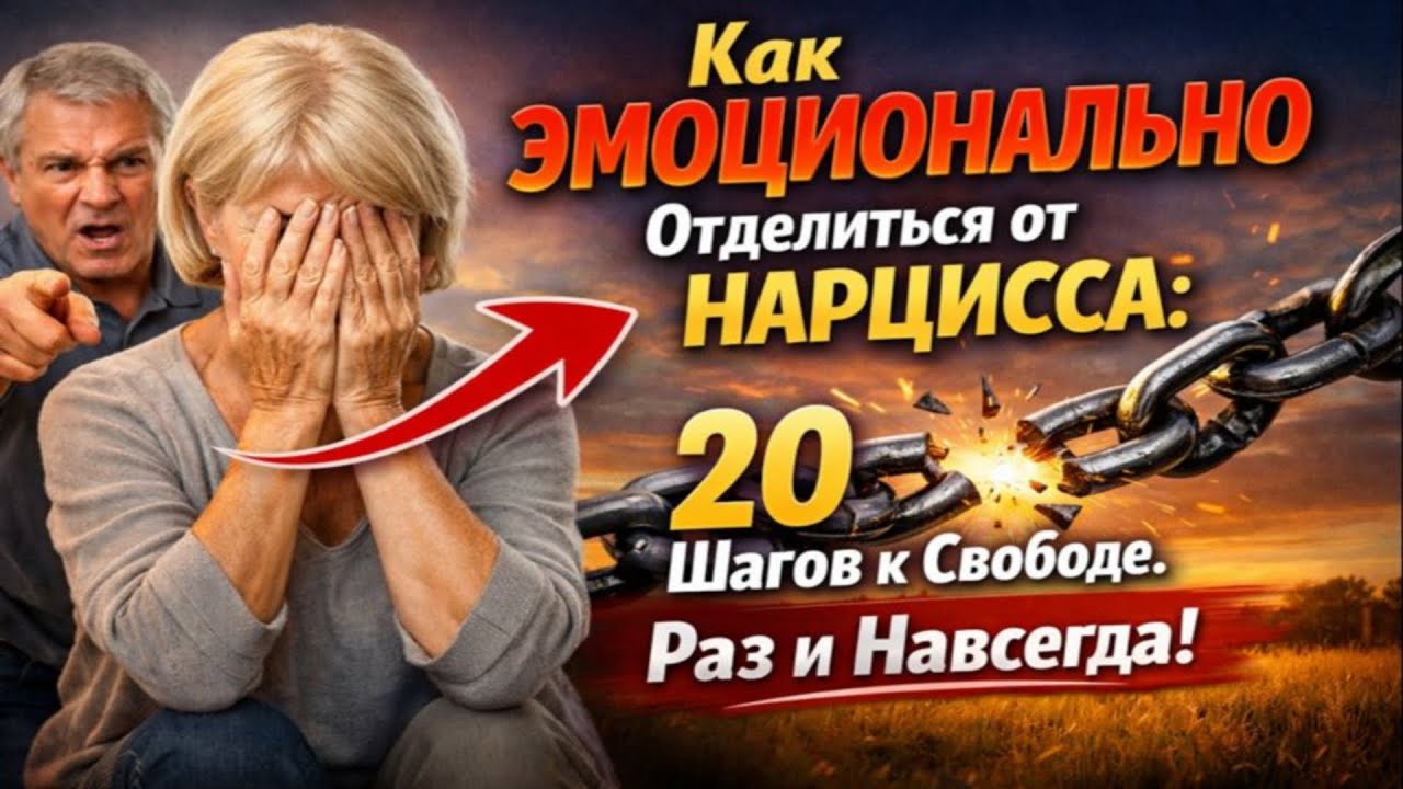 Как ЭМОЦИОНАЛЬНО Отделиться от Нарцисса: 20 Шагов к Свободе. Раз и Навсегда