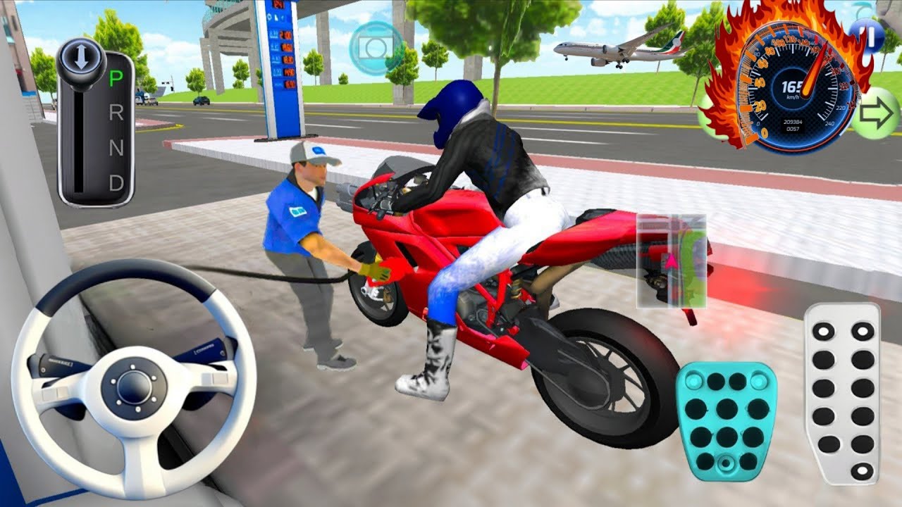 New Red Brand Bike Vs Centre Flying Sky To Road 2026 - 3d Driving Class android game play || Cargame