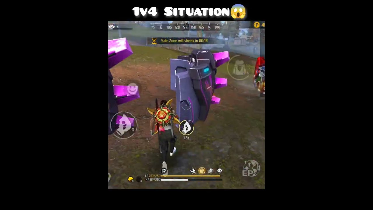 Last Zone Fight with Pro Squad 😱 #shorts #lastzonefight #rankpushlive #1v4clutch