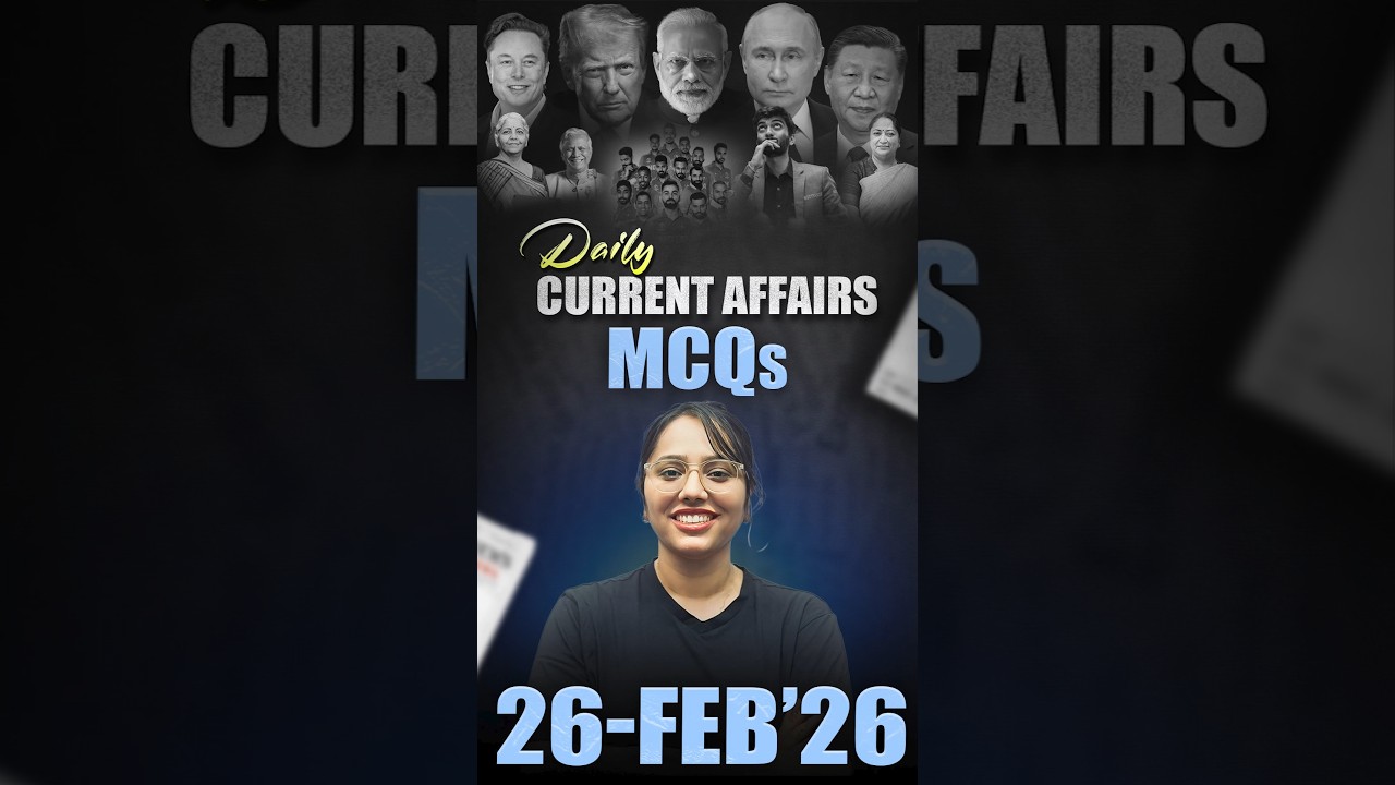 Daily Current Affairs MCQ | Current Affairs Today I 26 February 2026 #parchamclasses