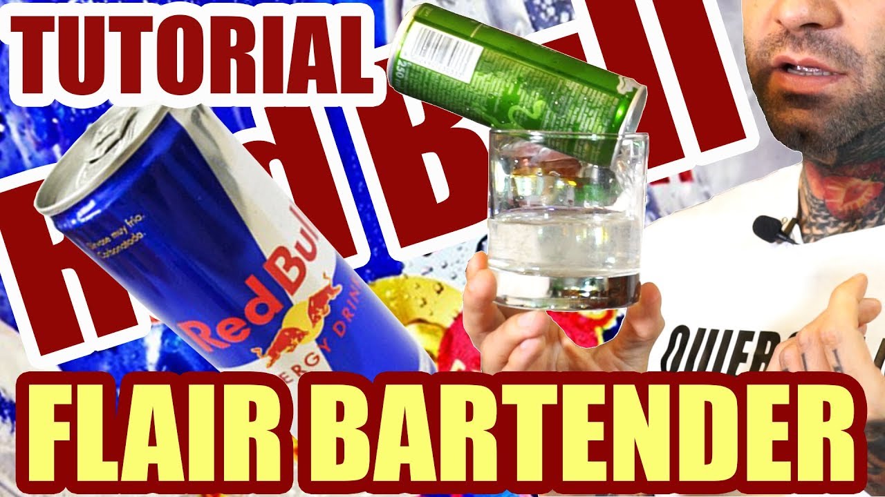 TRUCOS CON LATA RED BULL TUTORIAL #tutorialcocktail