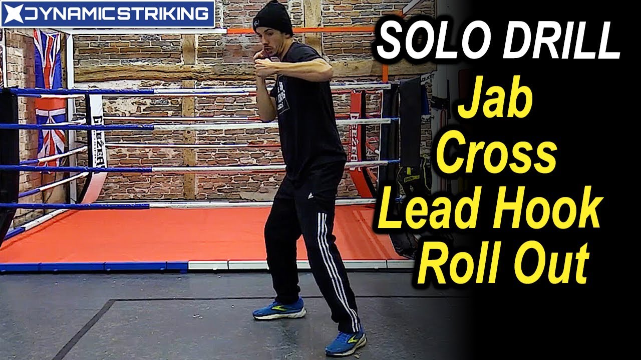 Boxing Solo Drill Jab, Cross, Lead Hook And Roll Out by Matt Goddard
