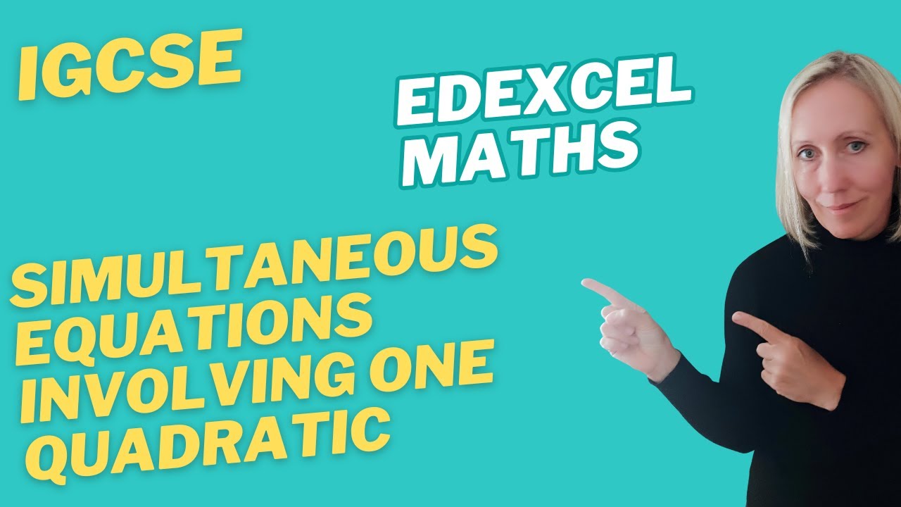Advanced Simultaneous Equations (one linear and one quadratic)