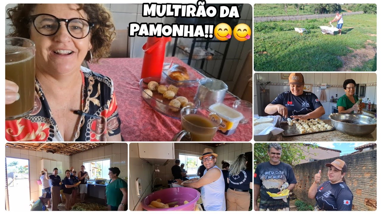 VLOG DO FIM DE SEMANA / AMANHECEMOS NO SÍTIO/FIZEMOS PAMONHA  / CALDO DE CANA E AMIGOS !!