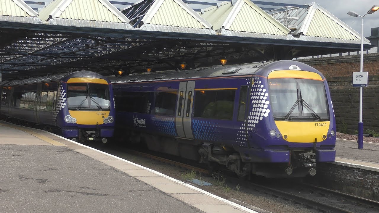 (4K) Trains at Dundee 20/6/18