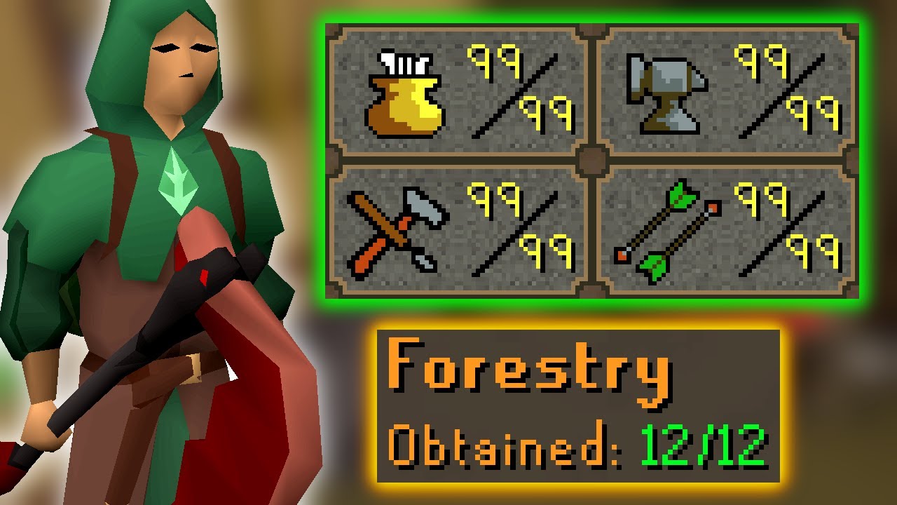 Get these skills to 99 while you complete Forestry (GIM #179)